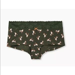 Torrid Roller Skate Lace Cotton Boyshort Panty